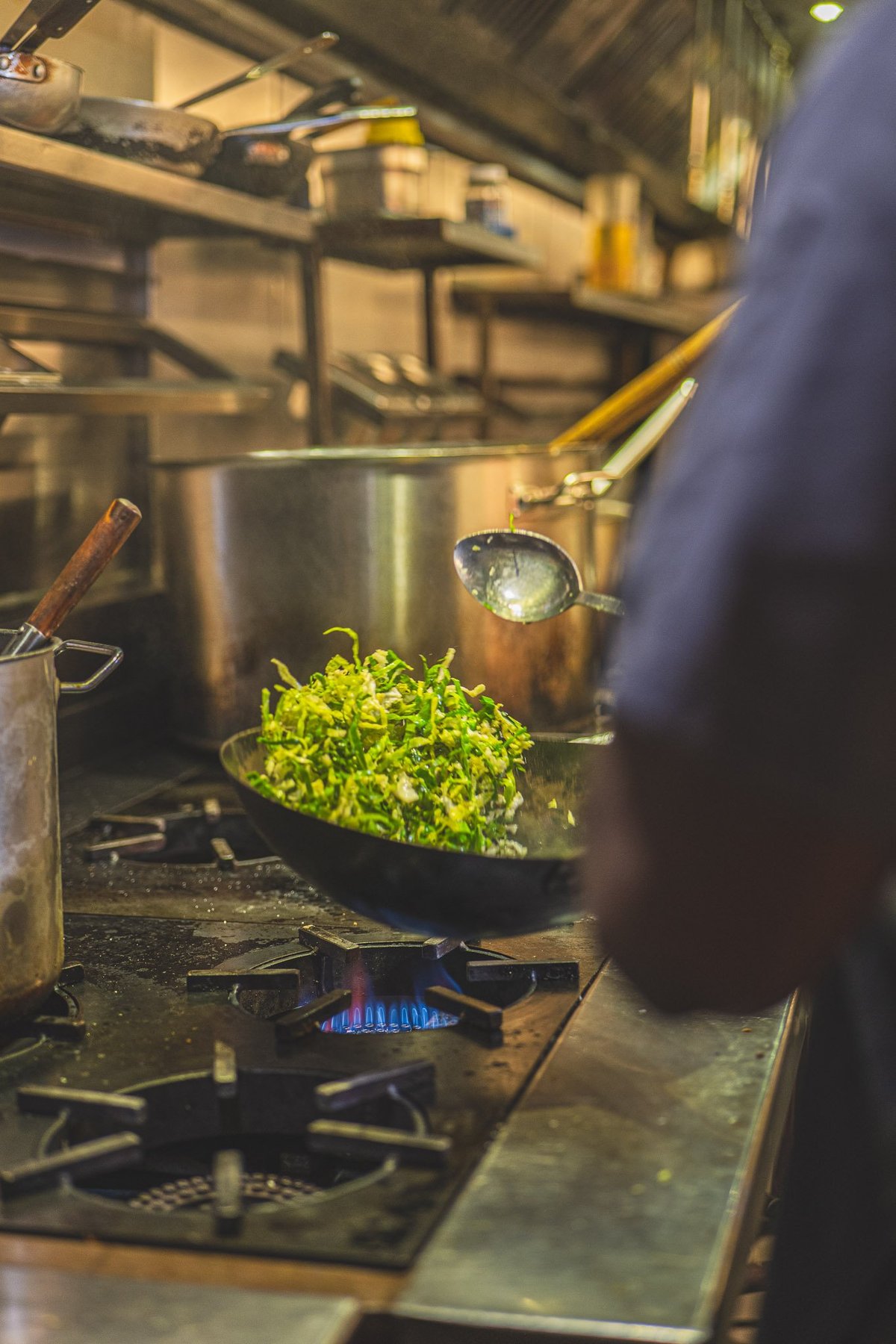 Kitchen team at work